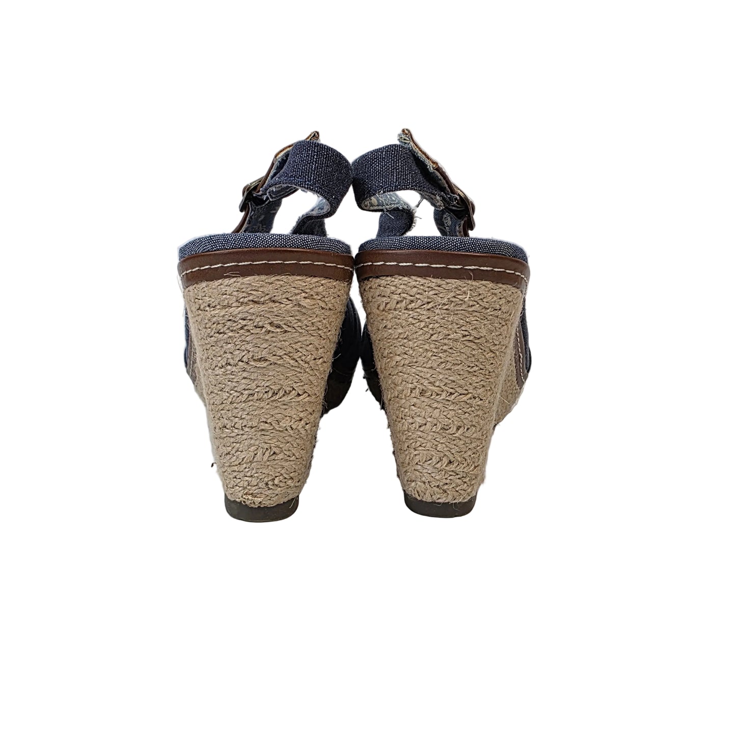 Sandalia de Cuña Refresh Vaquera con Detalle de Nudo y Yute – Pasarela Concept