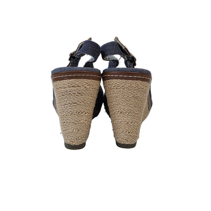 Sandalia de Cuña Refresh Vaquera con Detalle de Nudo y Yute – Pasarela Concept