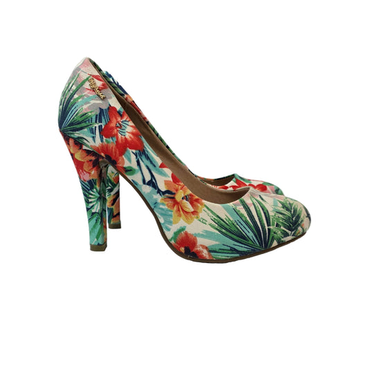 Zapato de Salón Refresh Estampado Tropical con Flores y Hojas – Pasarela Concept