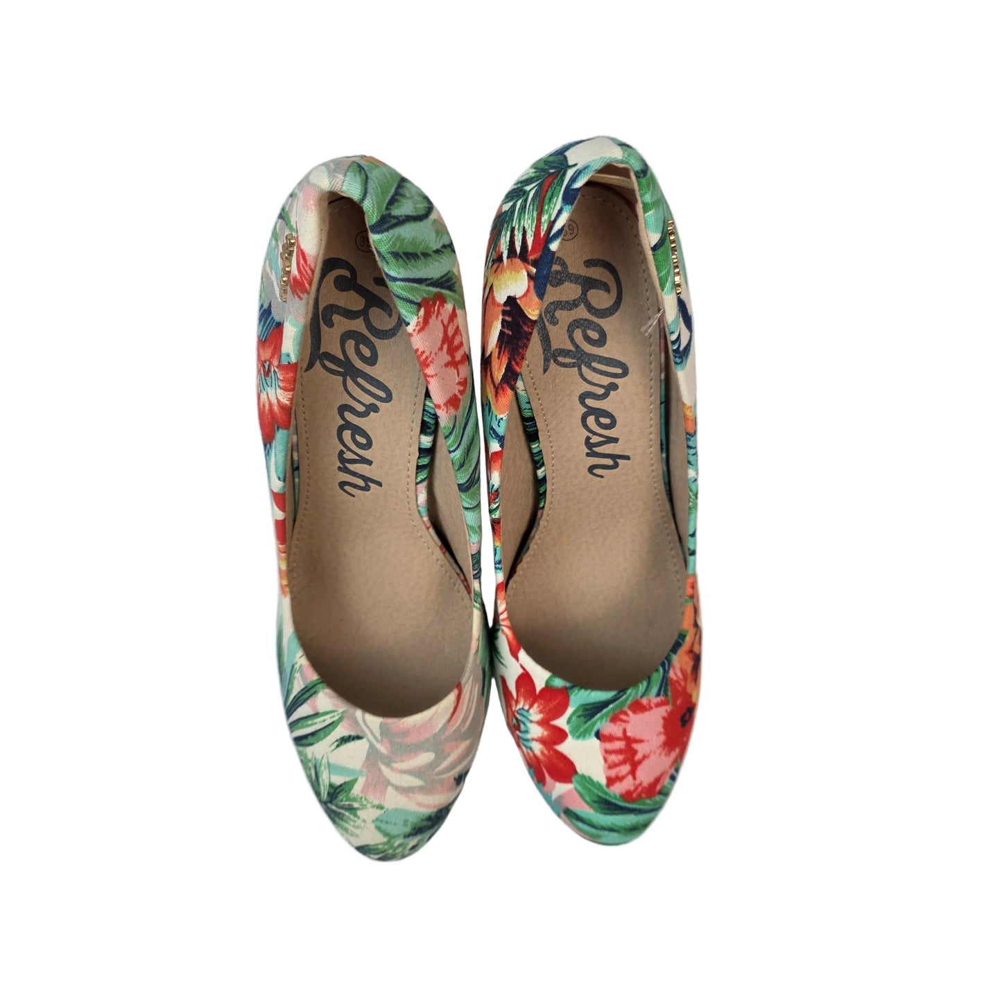 Zapato de Salón Refresh Estampado Tropical con Flores y Hojas – Pasarela Concept