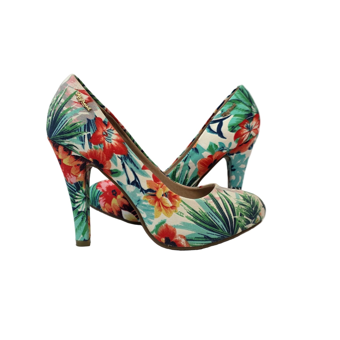 Zapato de Salón Refresh Estampado Tropical con Flores y Hojas – Pasarela Concept