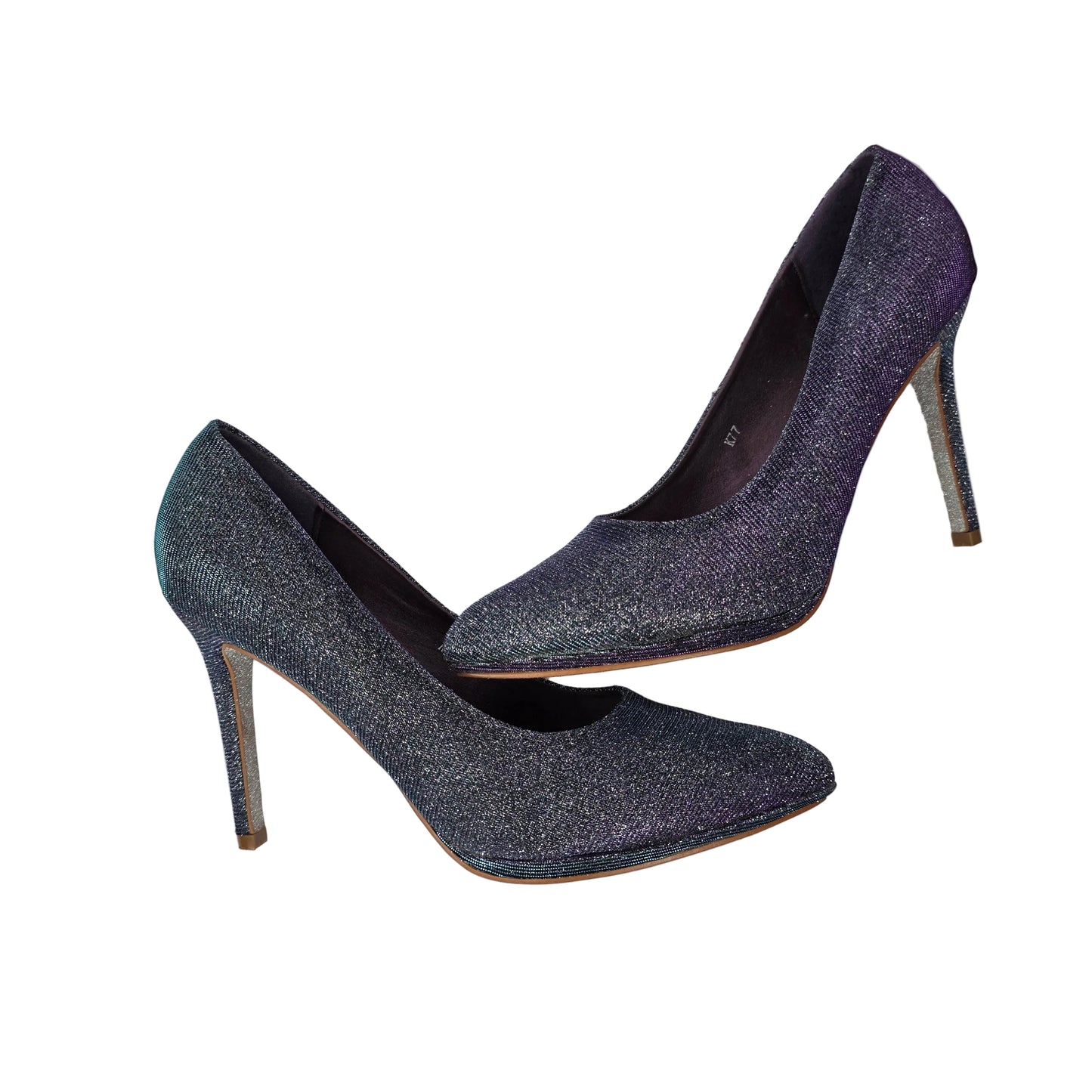 Zapatos de Salón Stiletto Tornasolados con Brillo Glitter – Pasarela Concept