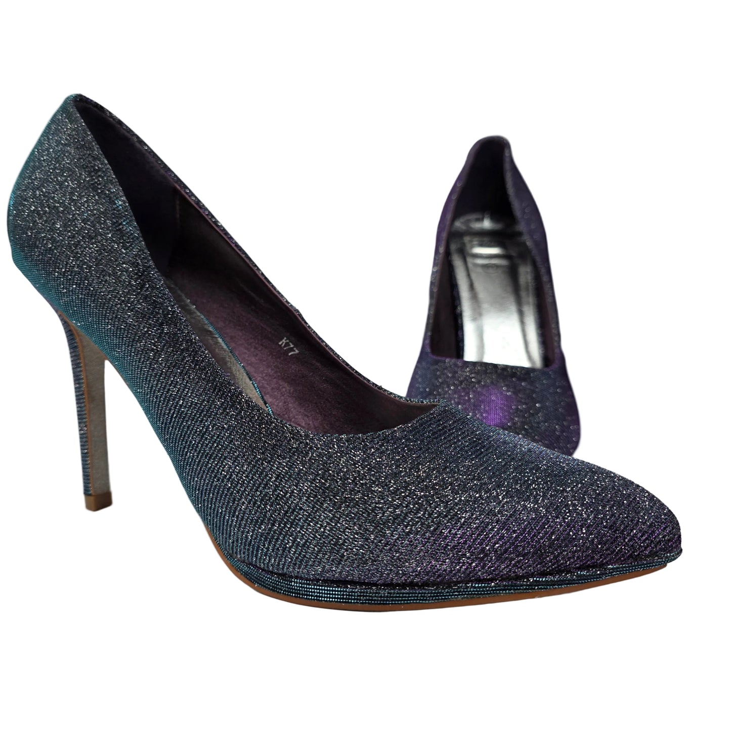 Zapatos de Salón Stiletto Tornasolados con Brillo Glitter – Pasarela Concept