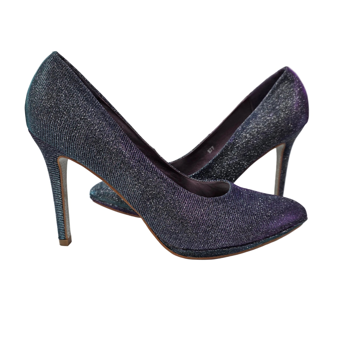 Zapatos de Salón Stiletto Tornasolados con Brillo Glitter – Pasarela Concept