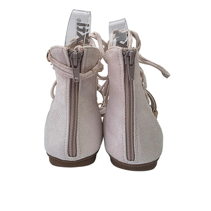 Sandalias Planas Boho con Cordoneras Refresh Nude – Pasarela Concept