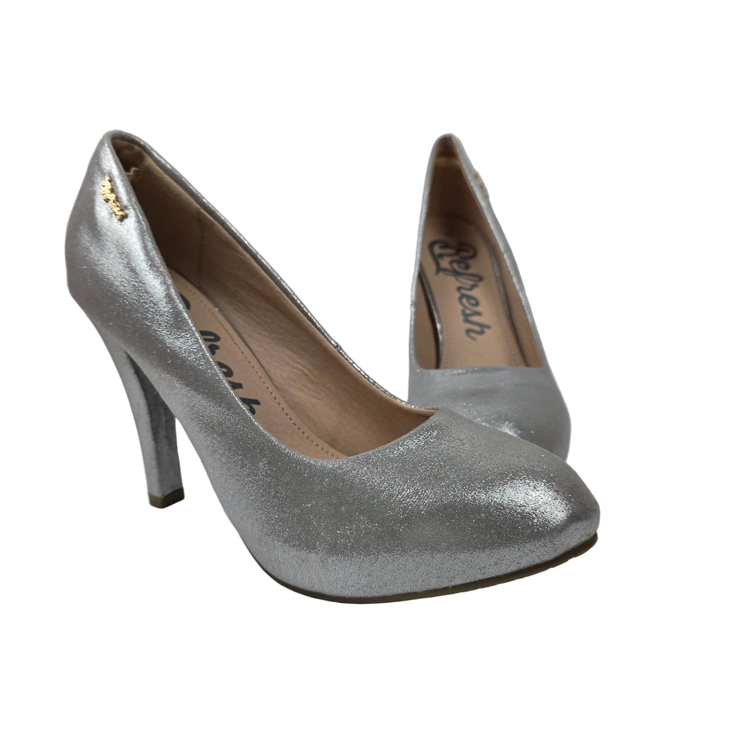 Zapatos de Salón con Plataforma Oculta Refresh Color Plata – Pasarela Concept