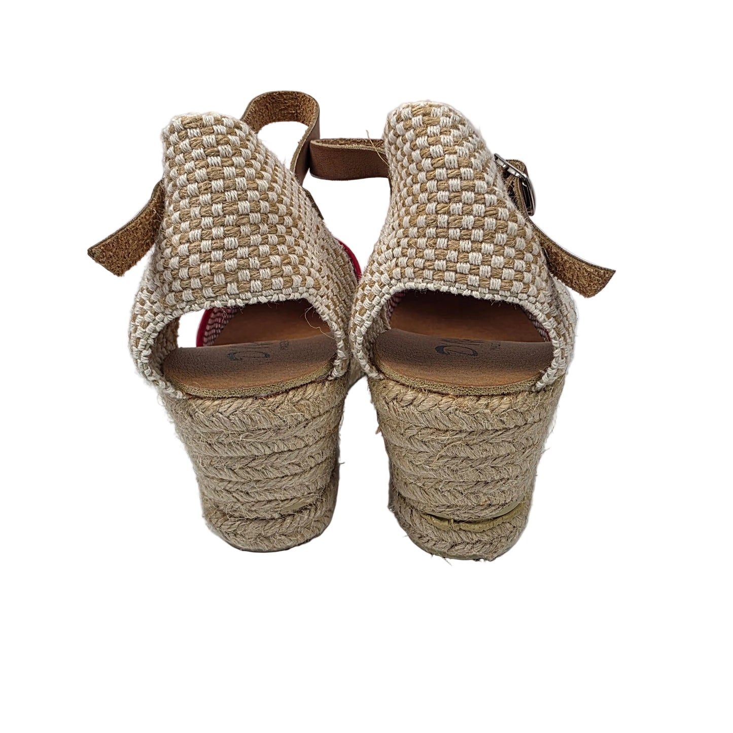 Sandalias de Cuña Media D'Ivan Texturizadas Color Rojo – Pasarela Concept