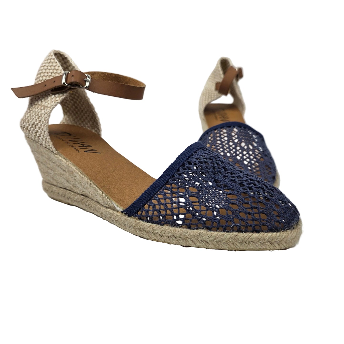 Sandalias de Cuña Media D'Ivan Caladas Color Azul Marino – Pasarela Concept