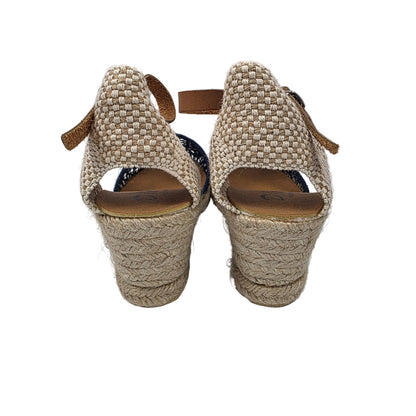 Sandalias de Cuña Media D'Ivan Caladas Color Azul Marino – Pasarela Concept