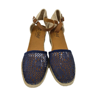 Sandalias de Cuña Media D'Ivan Caladas Color Azul Marino – Pasarela Concept