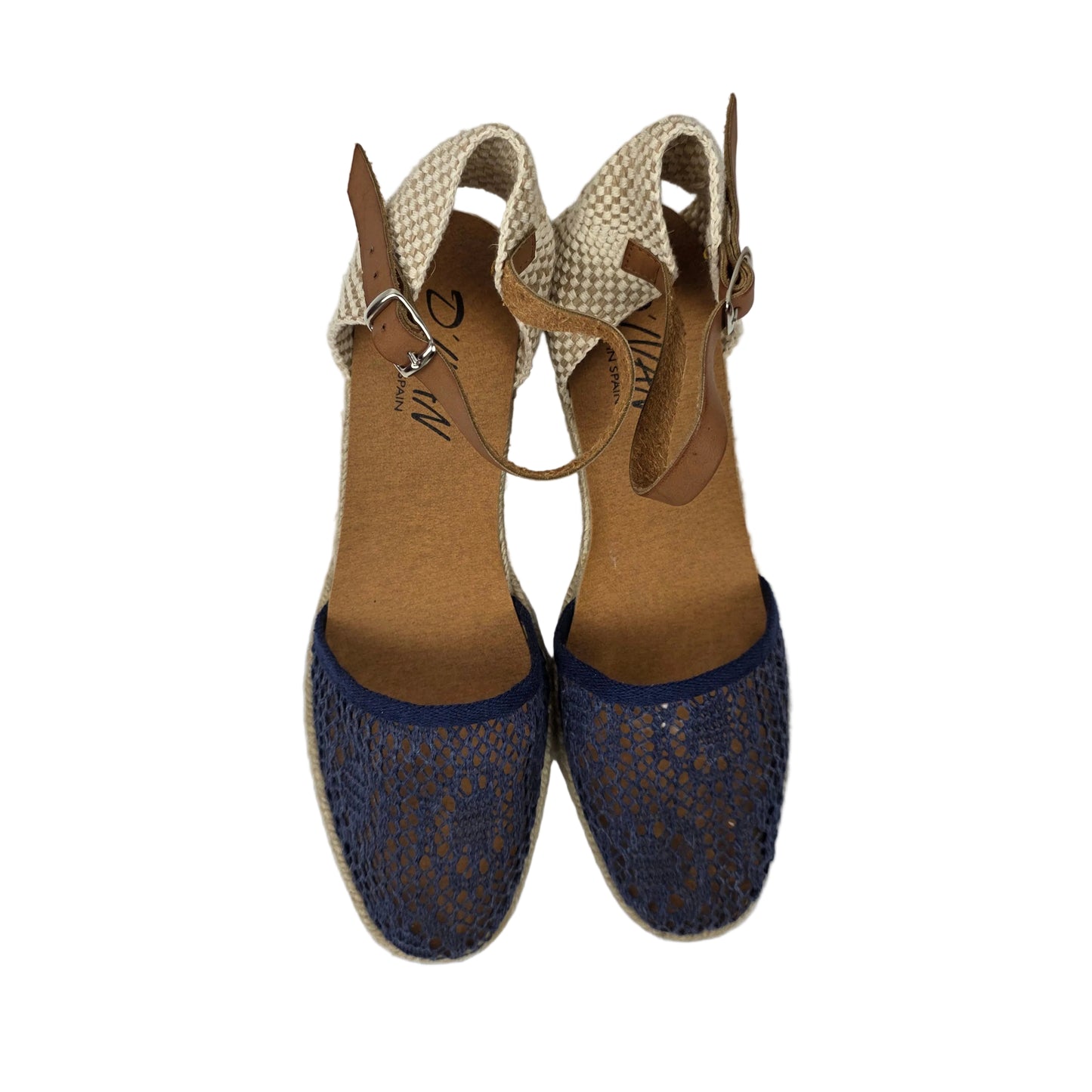Sandalias de Cuña Media D'Ivan Caladas Color Azul Marino – Pasarela Concept
