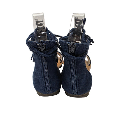 Sandalias Planas Boho con Cordoneras Refresh Color Azul – Pasarela Concept