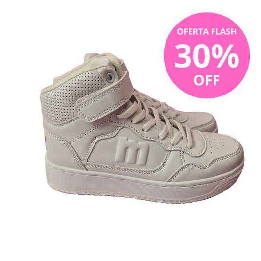 Deportiva infantil Blanca Mustang