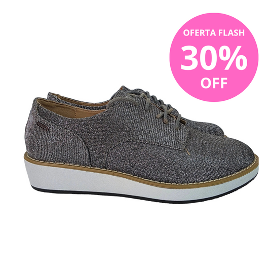 Blucher Sport Glitter Plata