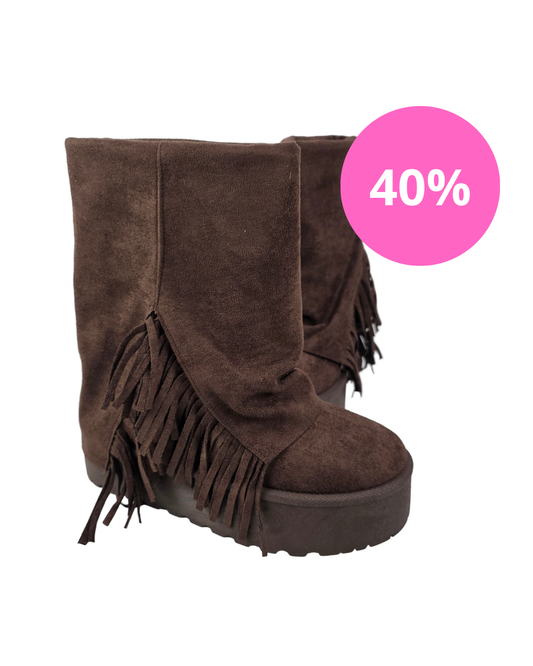 Bota Australiana Flecos Marrón