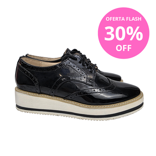 Zapato Oxford Xti Charol Negro