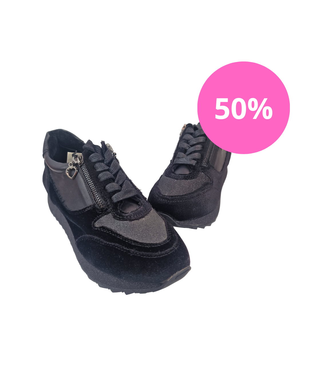 Deportiva Glitter Negro Maria Mare