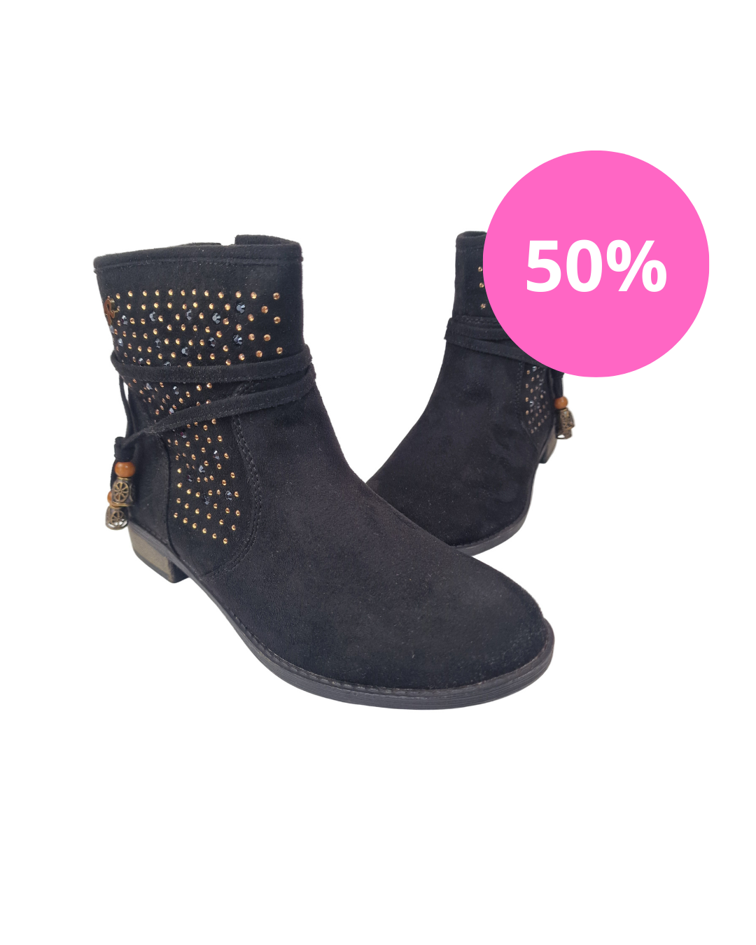 Botín Strass Antelina Negro Refresh