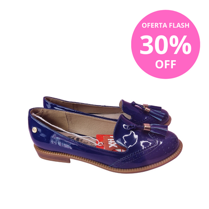 Zapato Oxford Charol Navy Xti