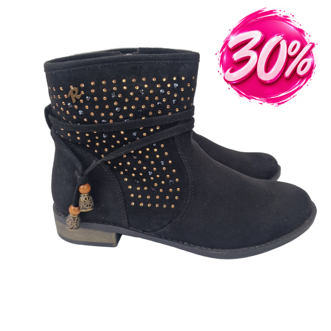 Botín Strass Antelina Negro Refresh