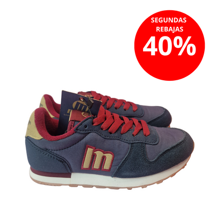 Zapatilla Infantil Mustang  Azul/Granate