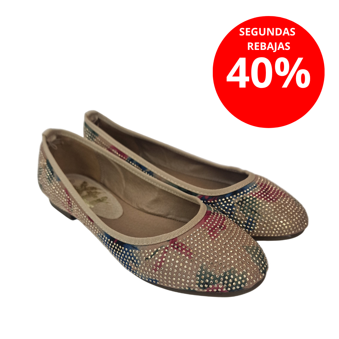 Manoletina Strass Nude Xti