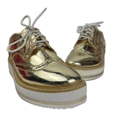 Zapato Oxford Xti Gold Mirror