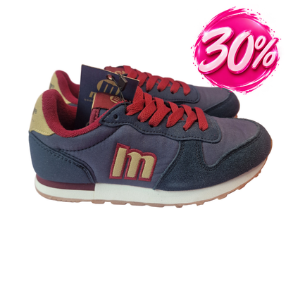 Zapatilla Infantil Mustang  Azul/Granate
