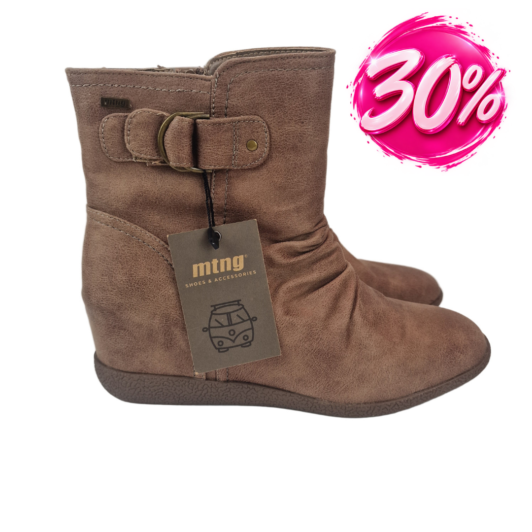 Botines Cuña Interior Mustang Taupe – Pasarela Concept
