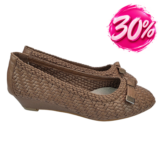Zapato Cuña Confort Trenzado