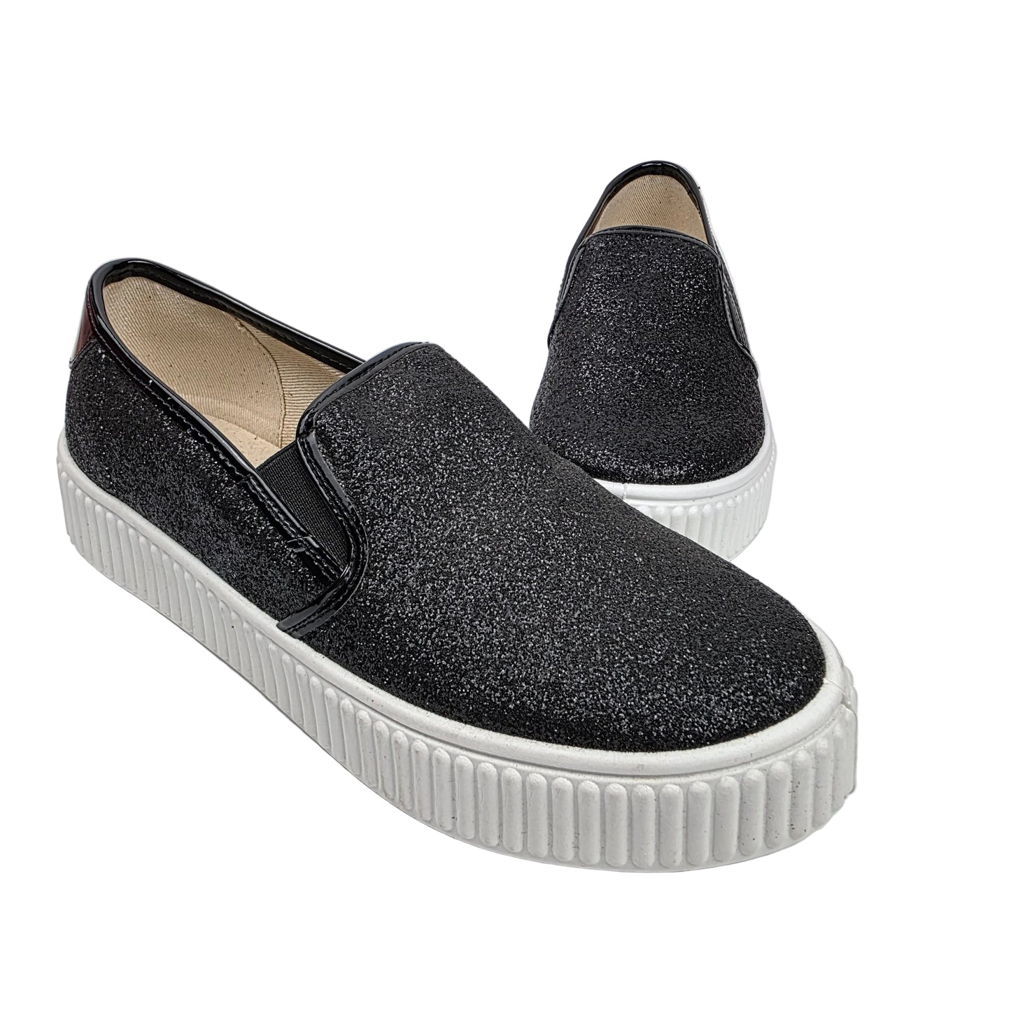 Sneakers Glitter Black Total B&W