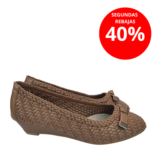 Zapato Cuña Confort Trenzado