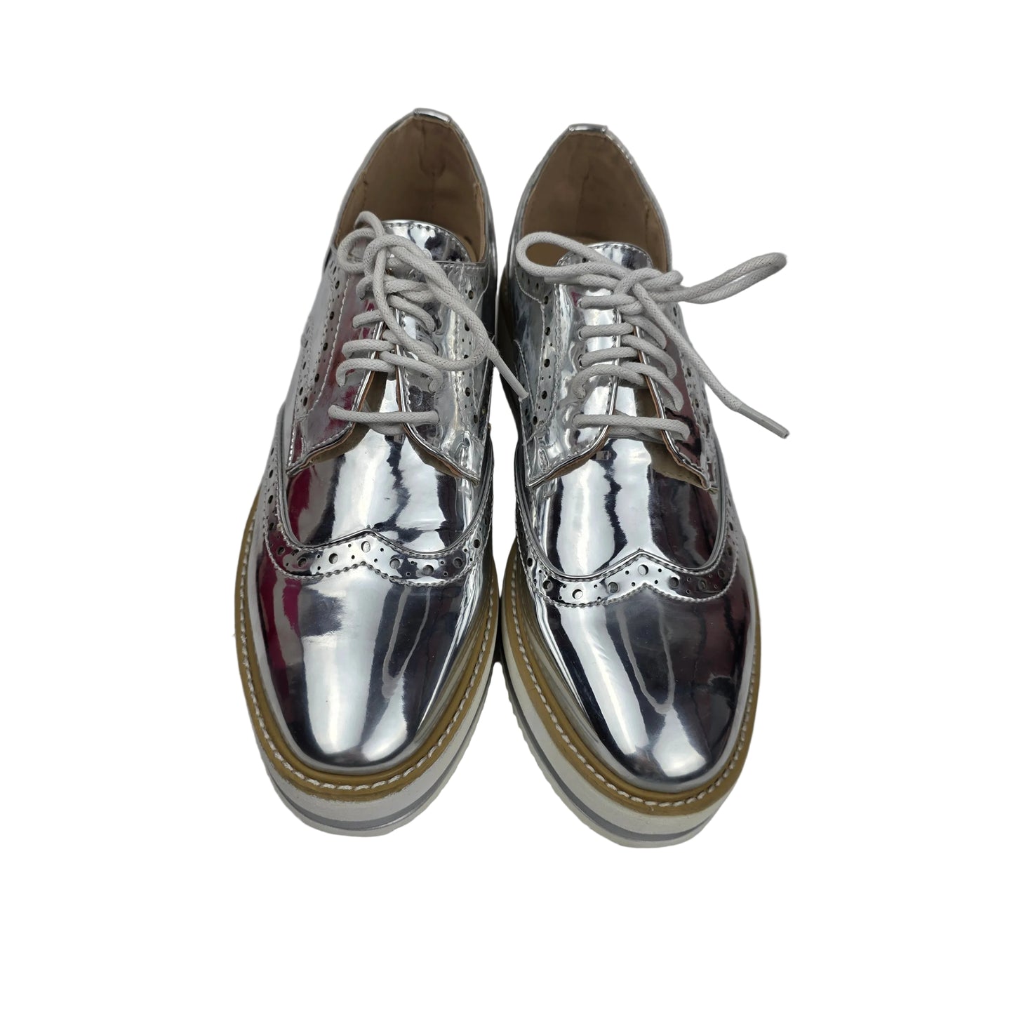 Zapato Oxford Xti Silver Mirror