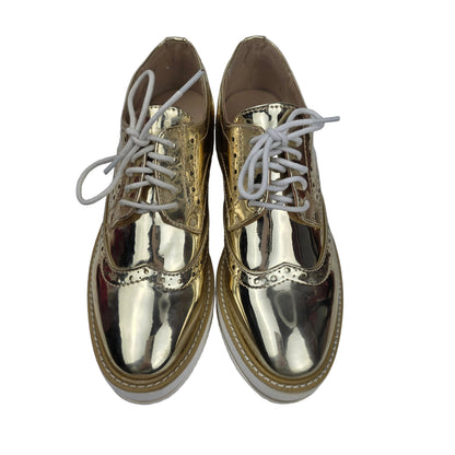 Zapato Oxford Xti Gold Mirror