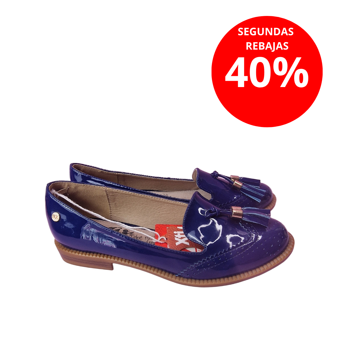 Zapato Oxford Charol Navy Xti
