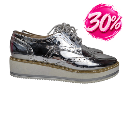 Zapato Oxford Xti Silver Mirror
