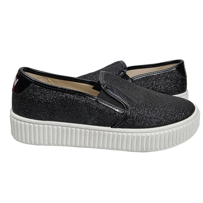 Sneakers Glitter Black Total B&W