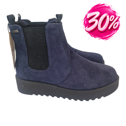 Botines Chelsea con Plataforma Mustang Azul – Pasarela Concept