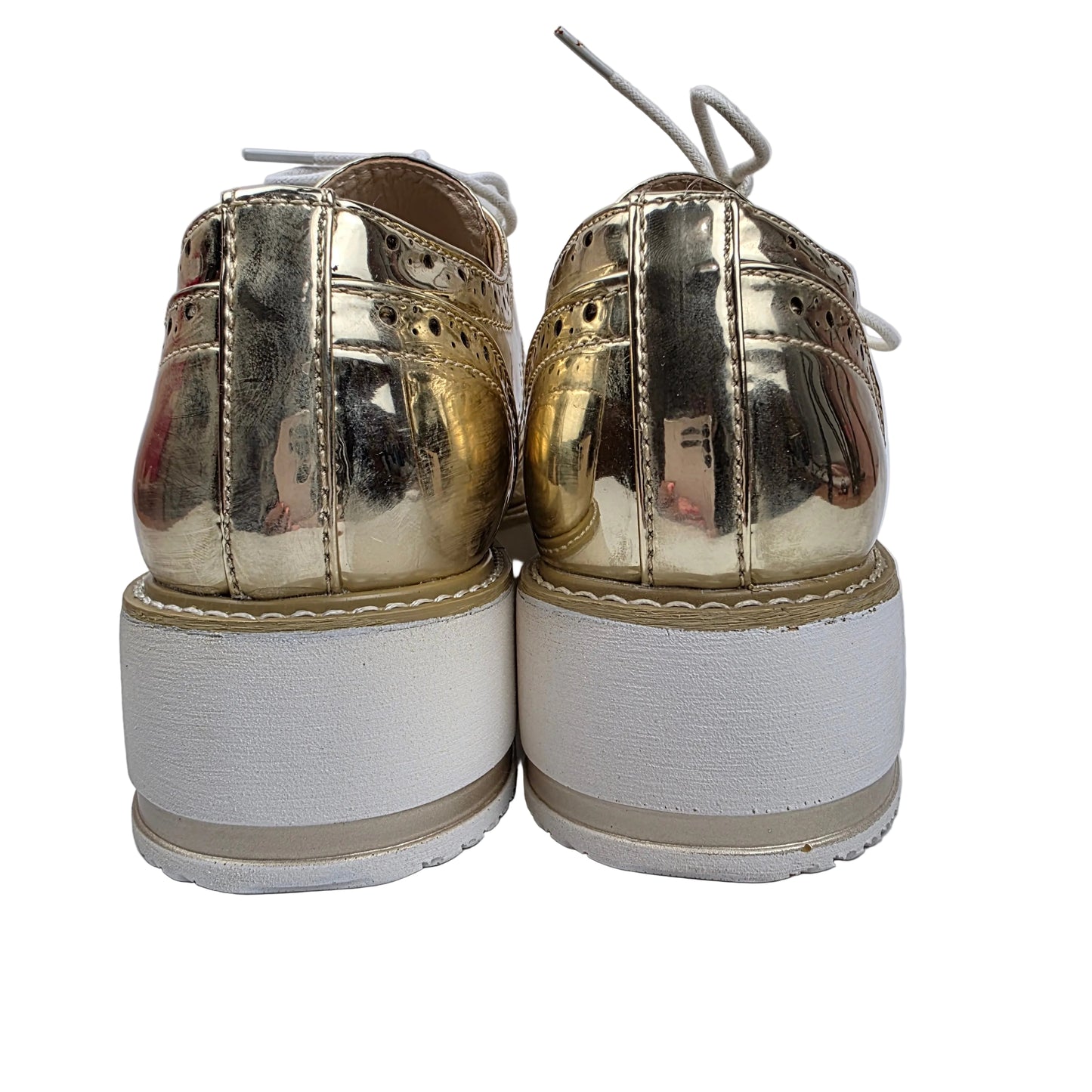 Zapato Oxford Xti Gold Mirror