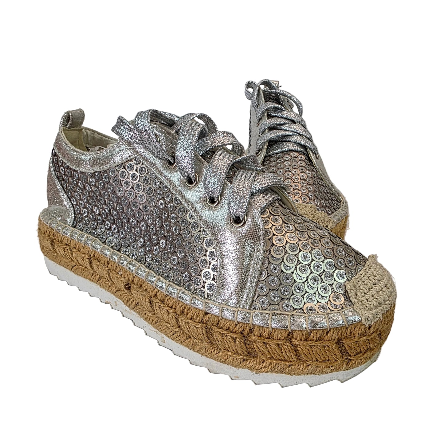 Deportiva B&W Silver Sparkle