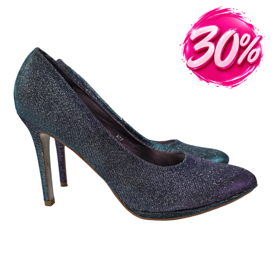 Zapatos de Salón Stiletto Tornasolados con Brillo Glitter – Pasarela Concept