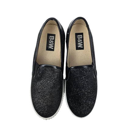 Sneakers Glitter Black Total B&W