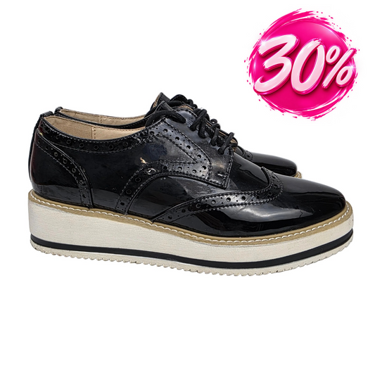 Zapato Oxford Xti Charol Negro