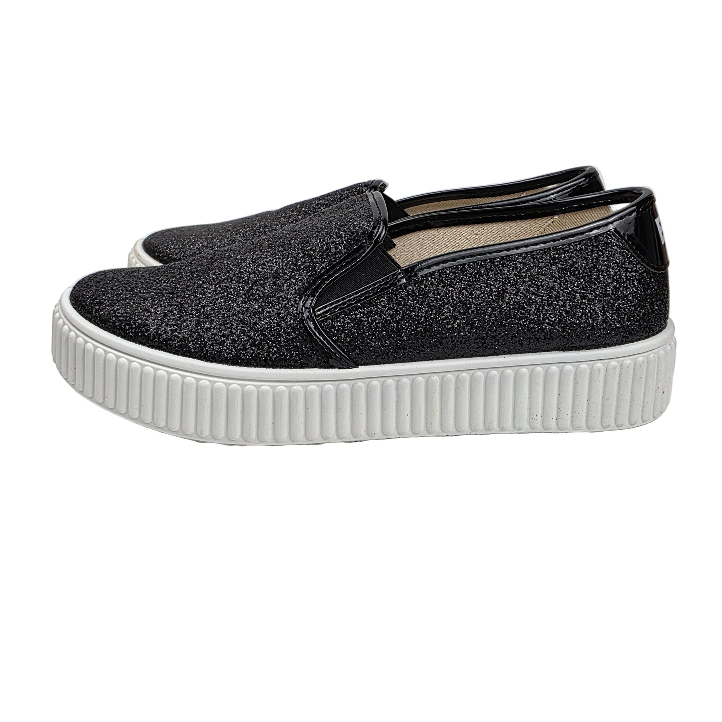 Sneakers Glitter Black Total B&W