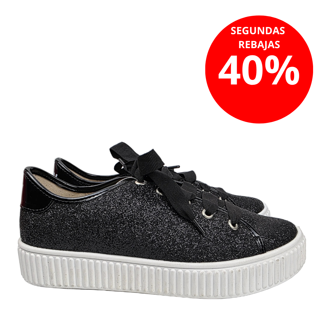 Sneakers Urban Glitter Total Black B&W